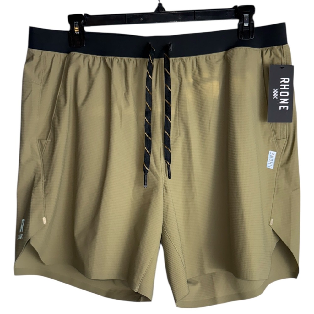 Rhone XXL Invictus Ripstop Shorts Mens 7'' Inseam Unlined Fatigue‎ Green NWT